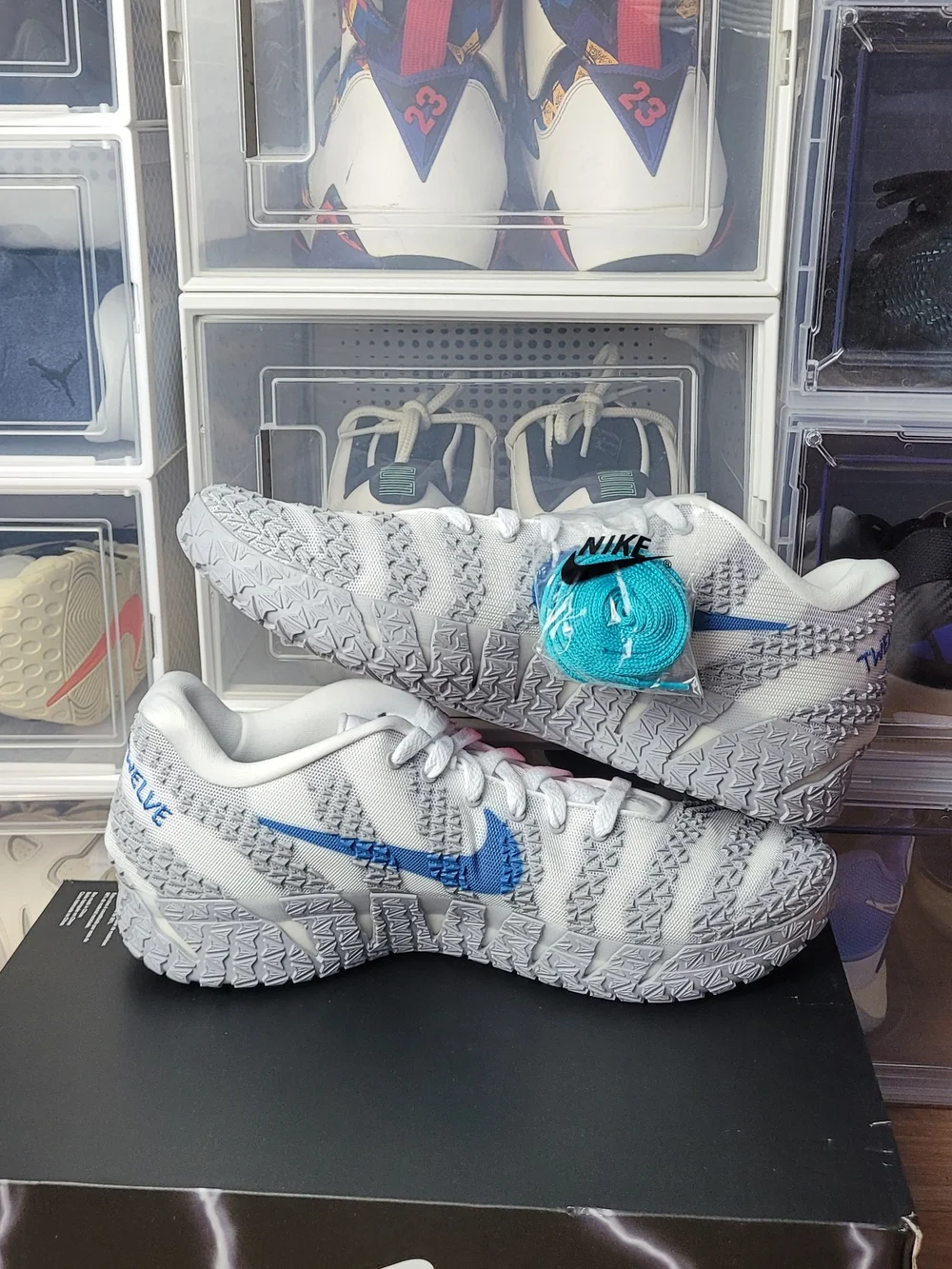 Nike Ja 3 Light Show White Grey Orange HF2794-100 Men's S 13.5